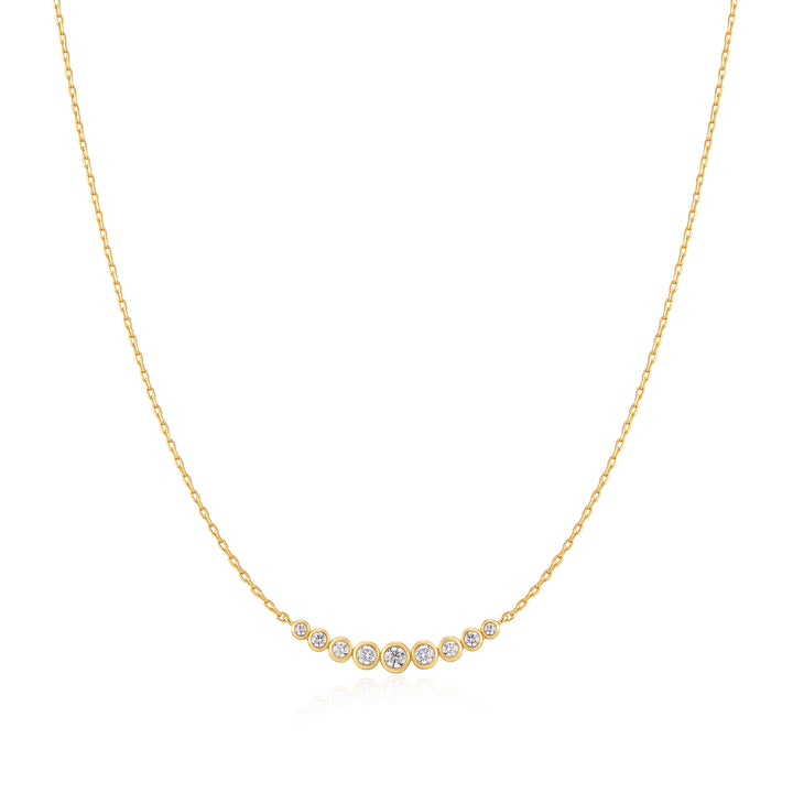 Graduated Bezel Necklace