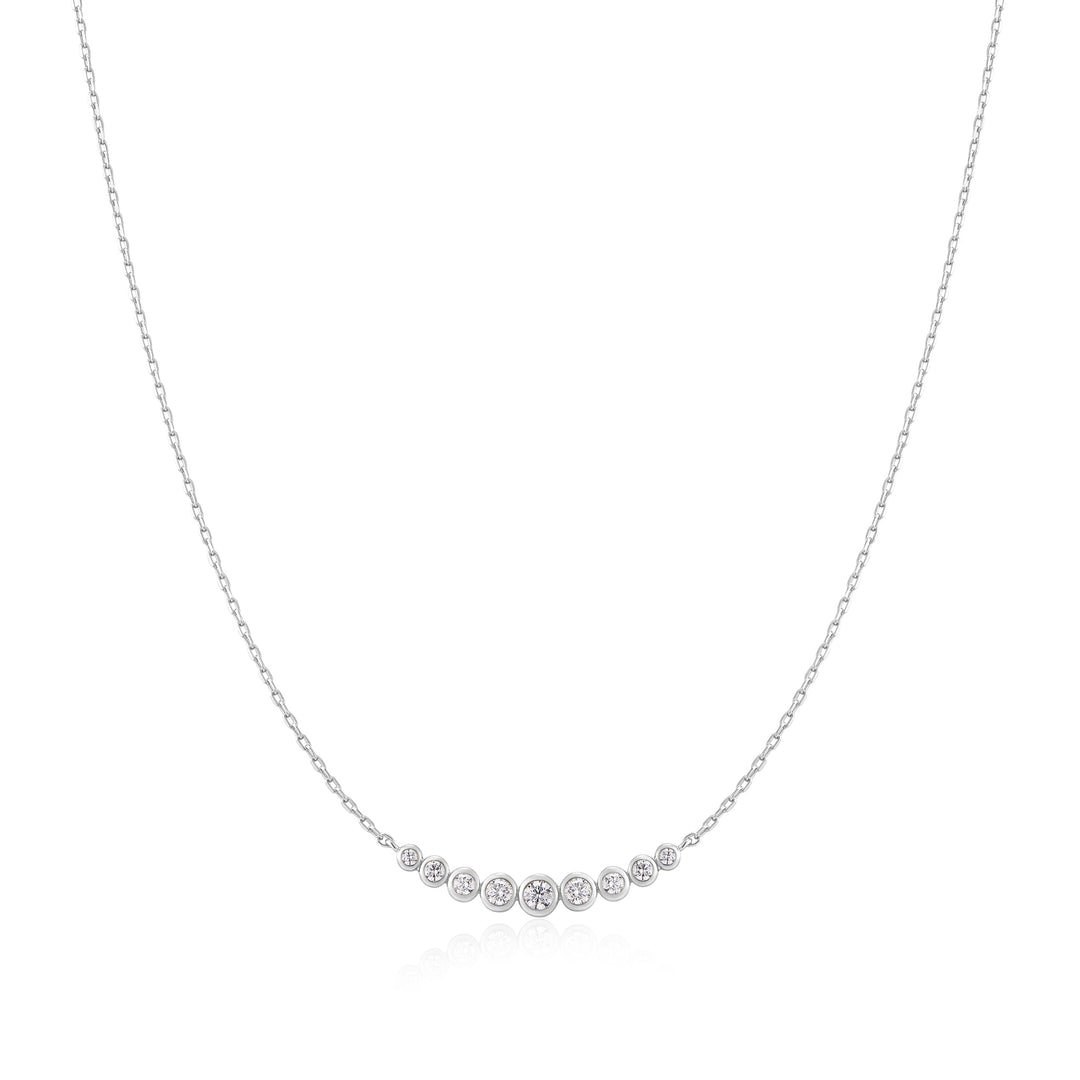 Graduated Bezel Necklace
