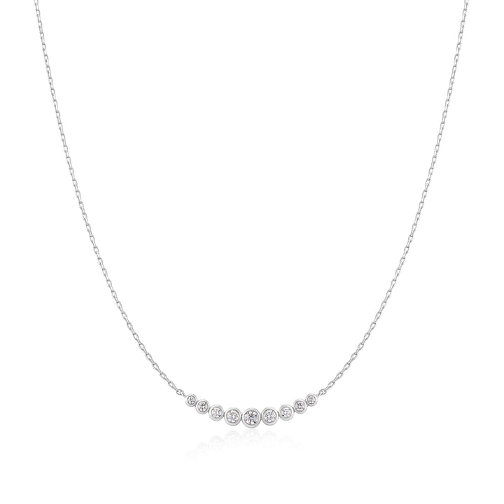 Graduated Bezel Necklace