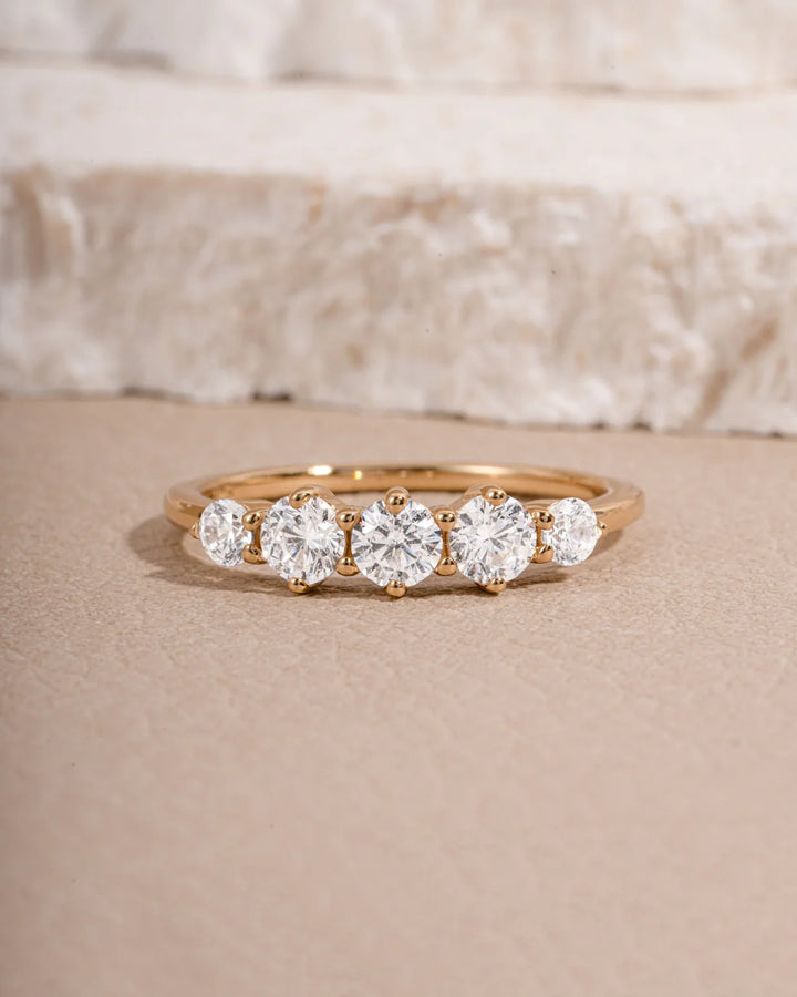 Graduated Five Stone Ring
