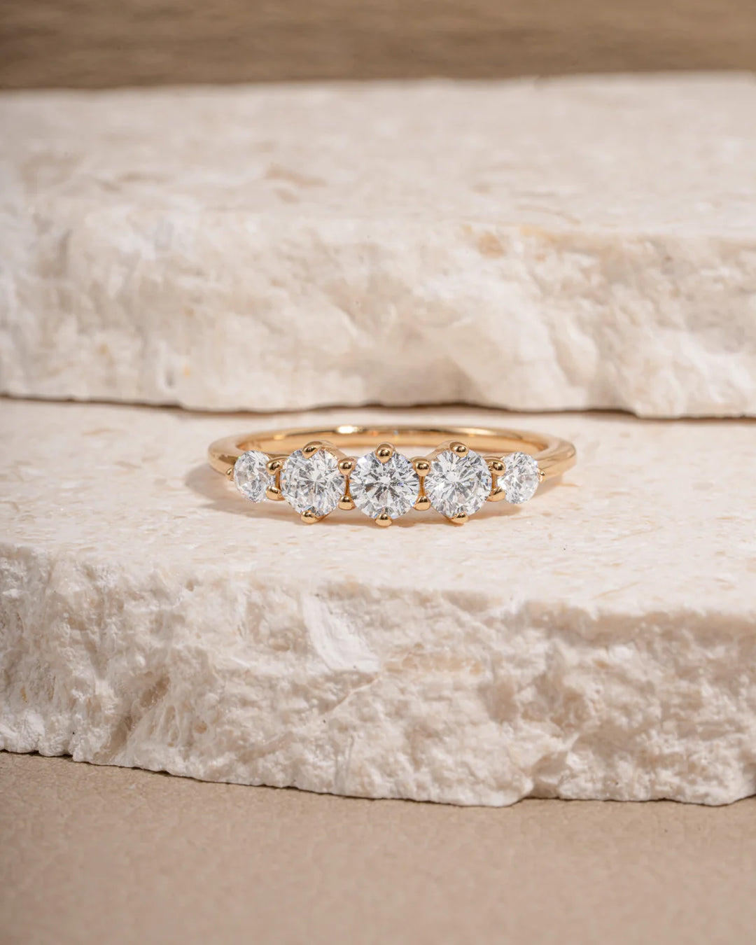 Graduated Five Stone Ring