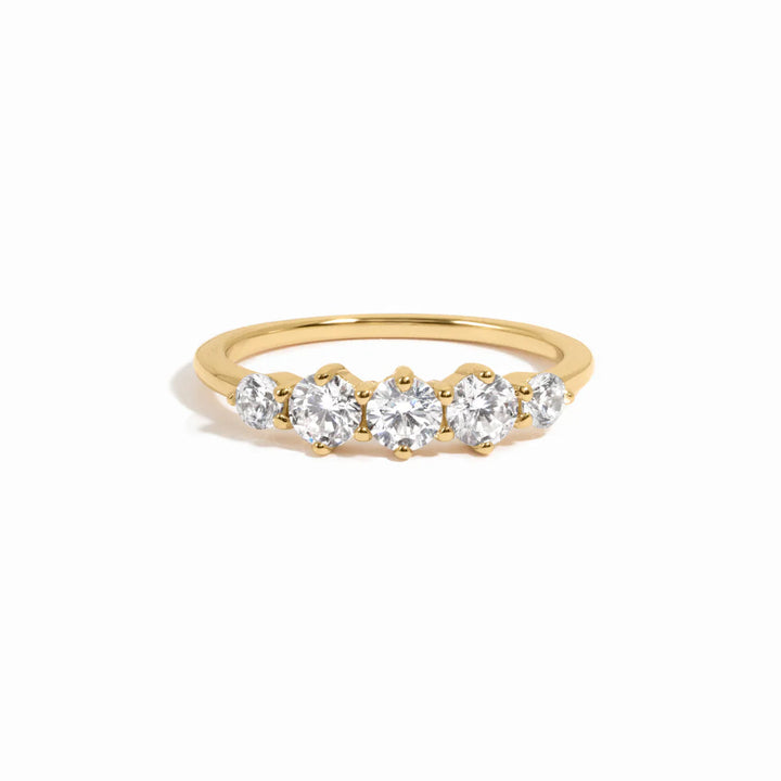 Graduated Five Stone Ring