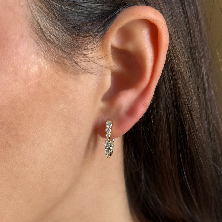 Graduated In &amp; Out Square Hoops
