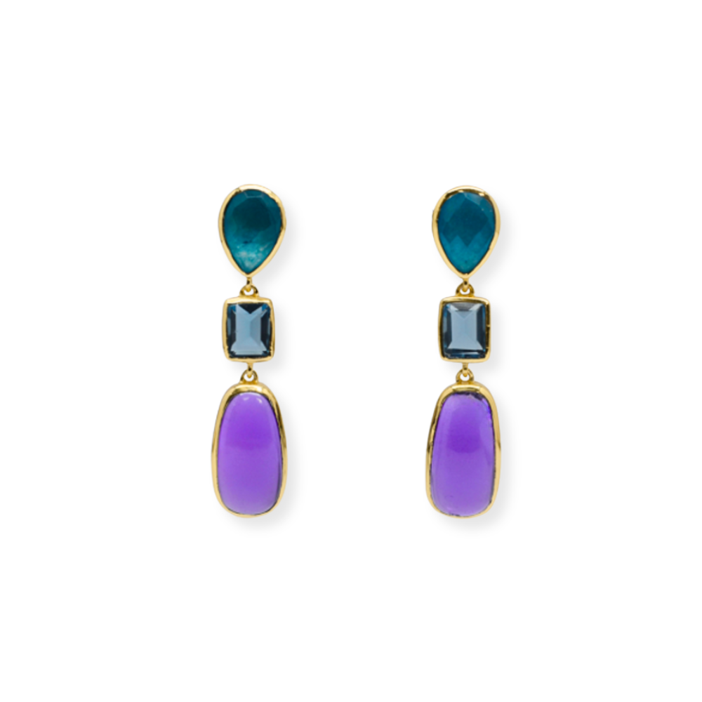 Gumdrop Gemstone Earrings