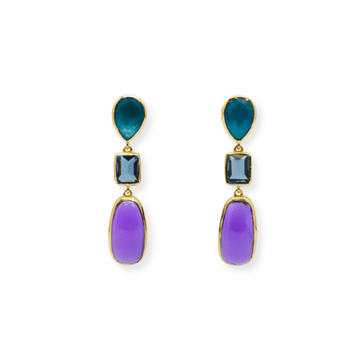 Gumdrop Gemstone Earrings