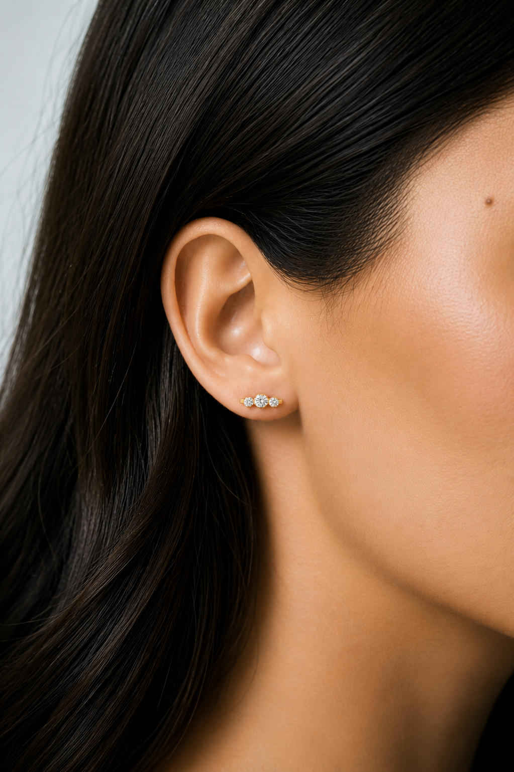 Half Bezel Trio Flat Back Top-Embark Fine Jewelry