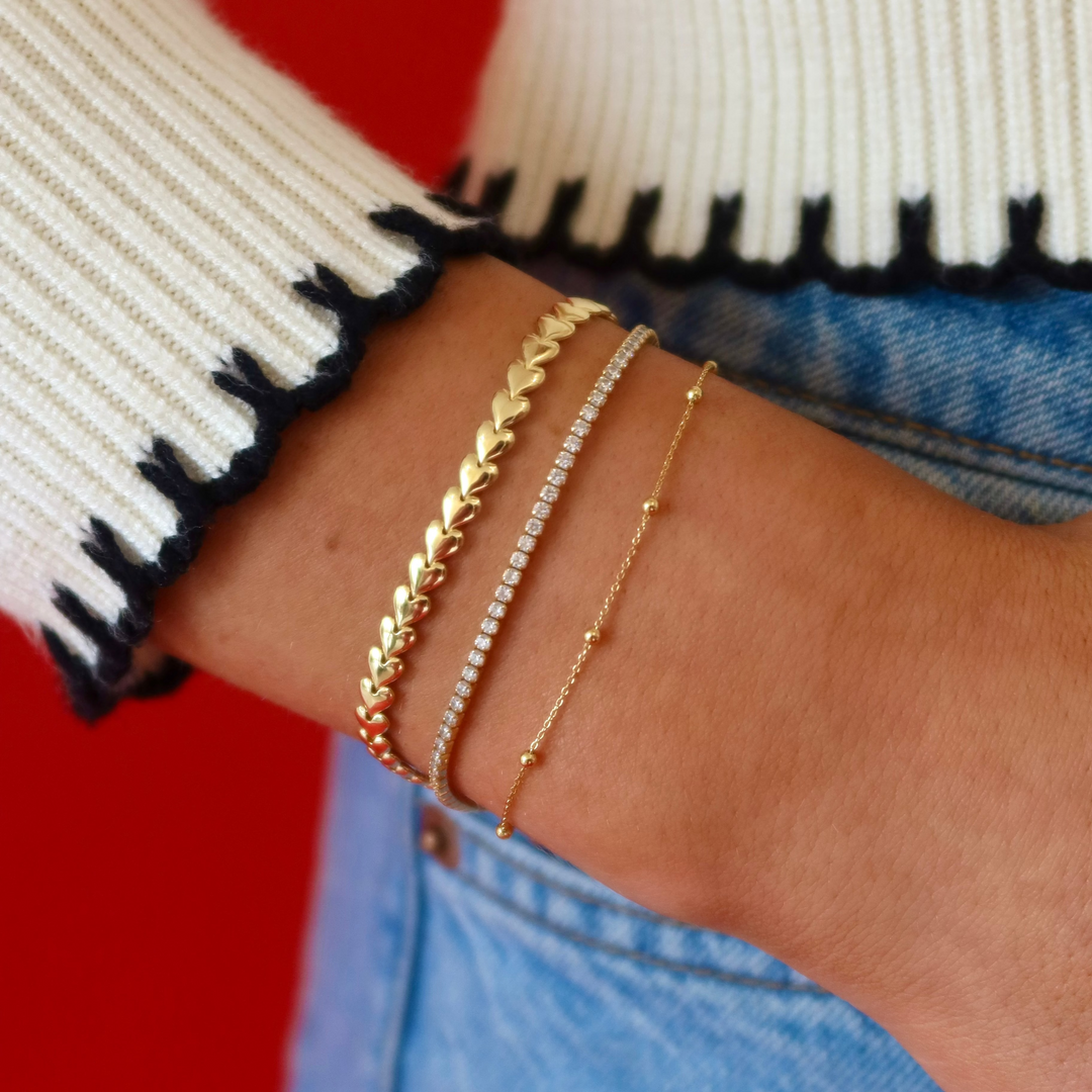 Heart Link Chain Bracelet