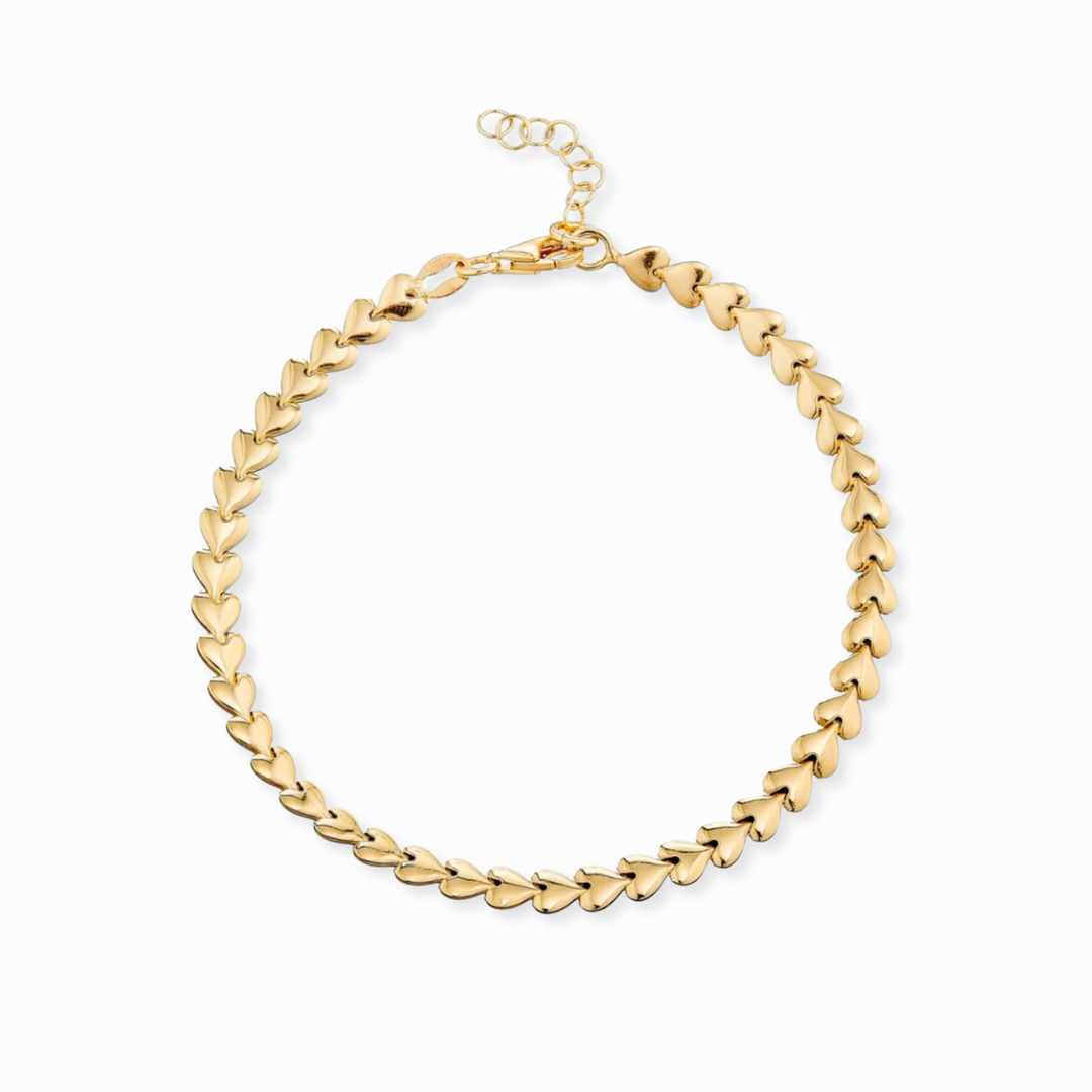 Heart Link Chain Bracelet