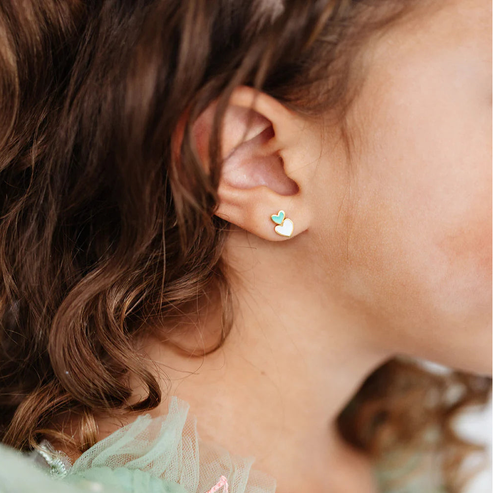 Heart Stack Studs-Embark Fine Jewelry