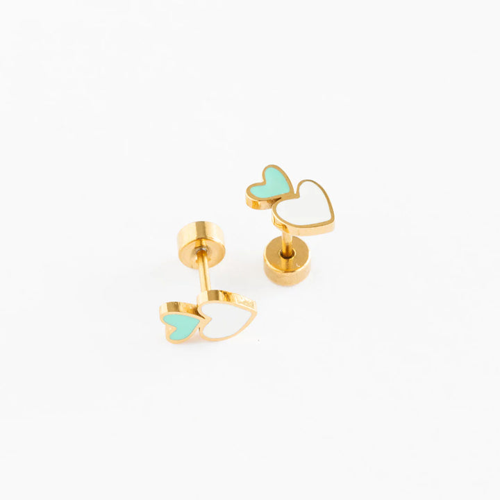 Heart Stack Studs