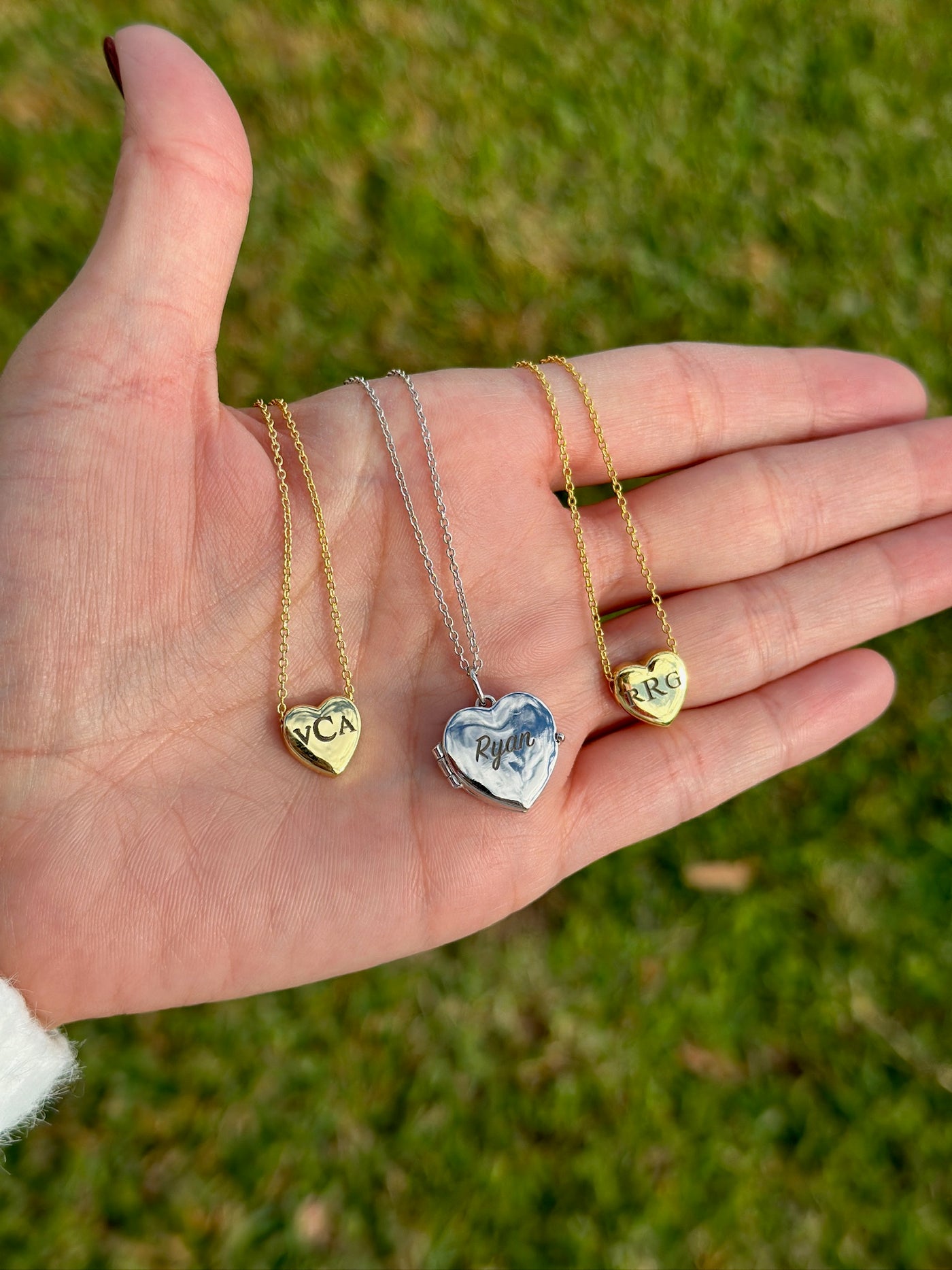 Tiny Engravable Heart Pendant Necklace