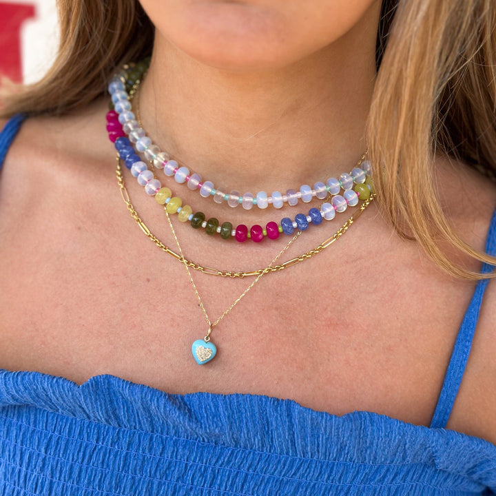 Boardwalk Stone Beaded Necklace
