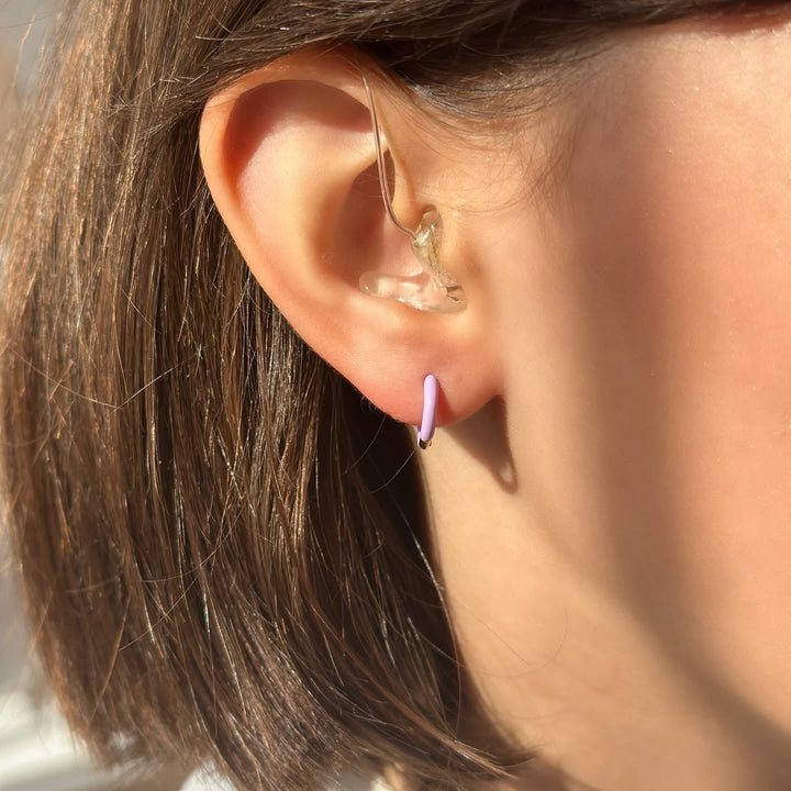 Colored Enamel Hoops