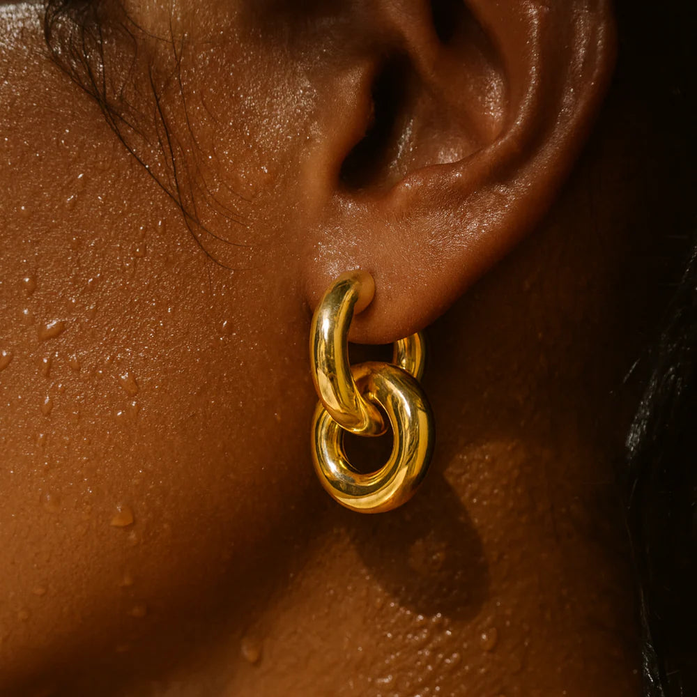 Interlocking Hoop Earrings