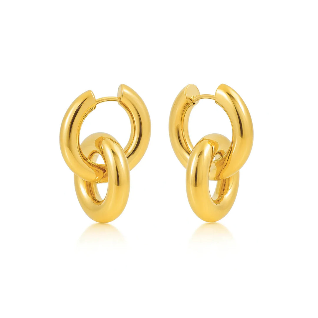 Interlocking Hoop Earrings