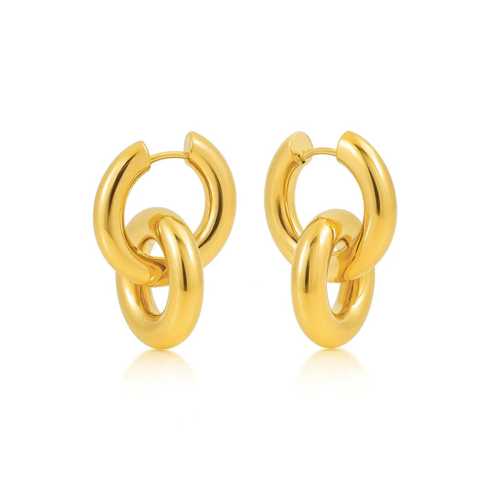 Interlocking Hoop Earrings