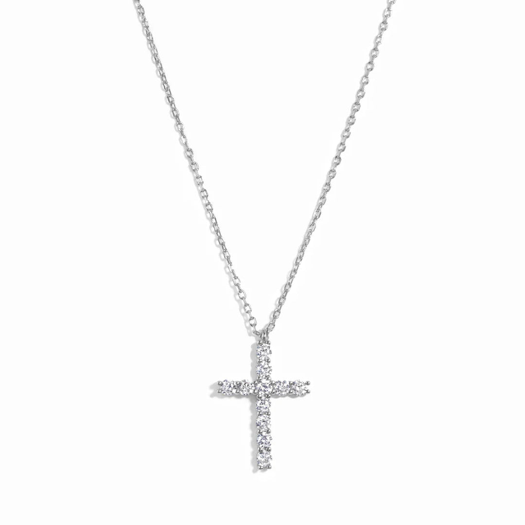 Large Studded Cross Necklace