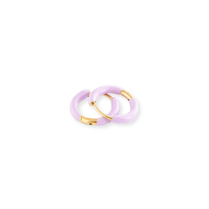 Colored Enamel Hoops