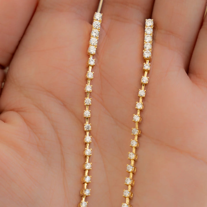 Linear Drop Earrings-Embark Fine Jewelry