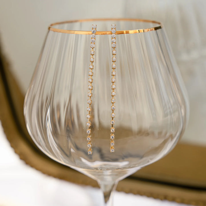 Linear Drop Earrings-Embark Fine Jewelry