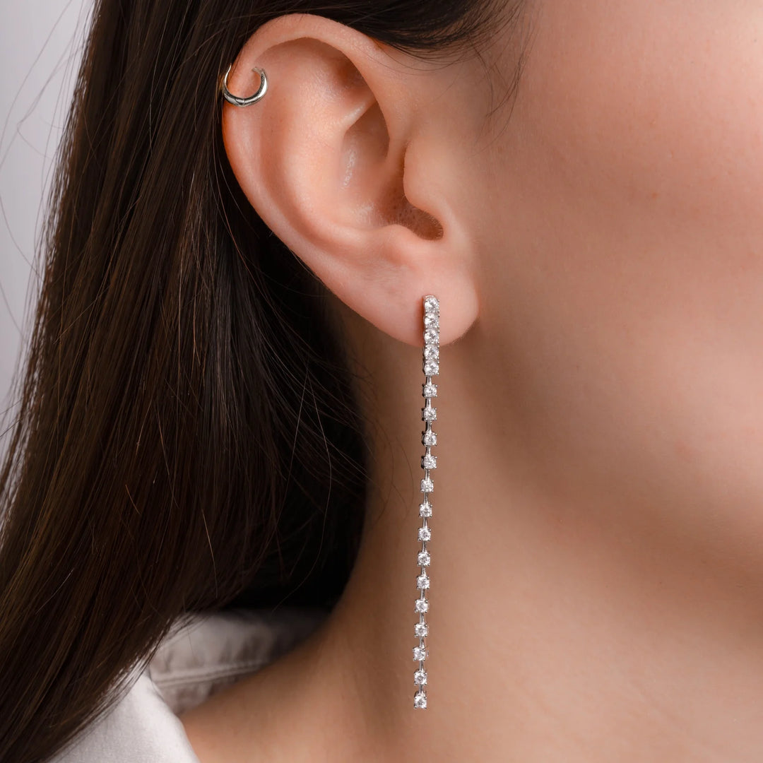 Linear Drop Earrings-Embark Fine Jewelry