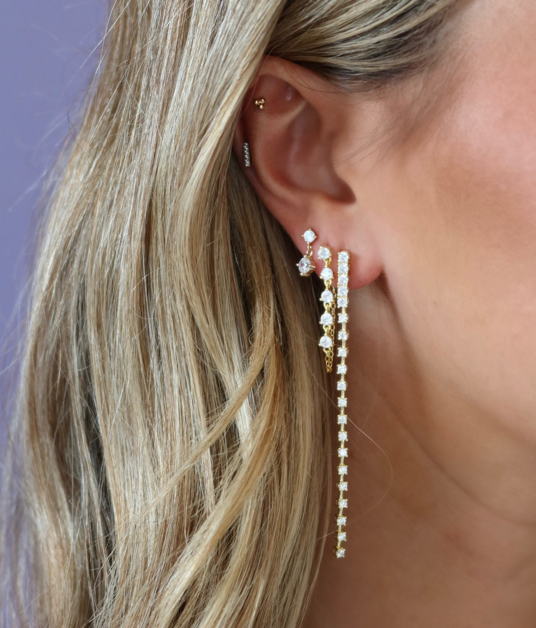 Linear Drop Earrings