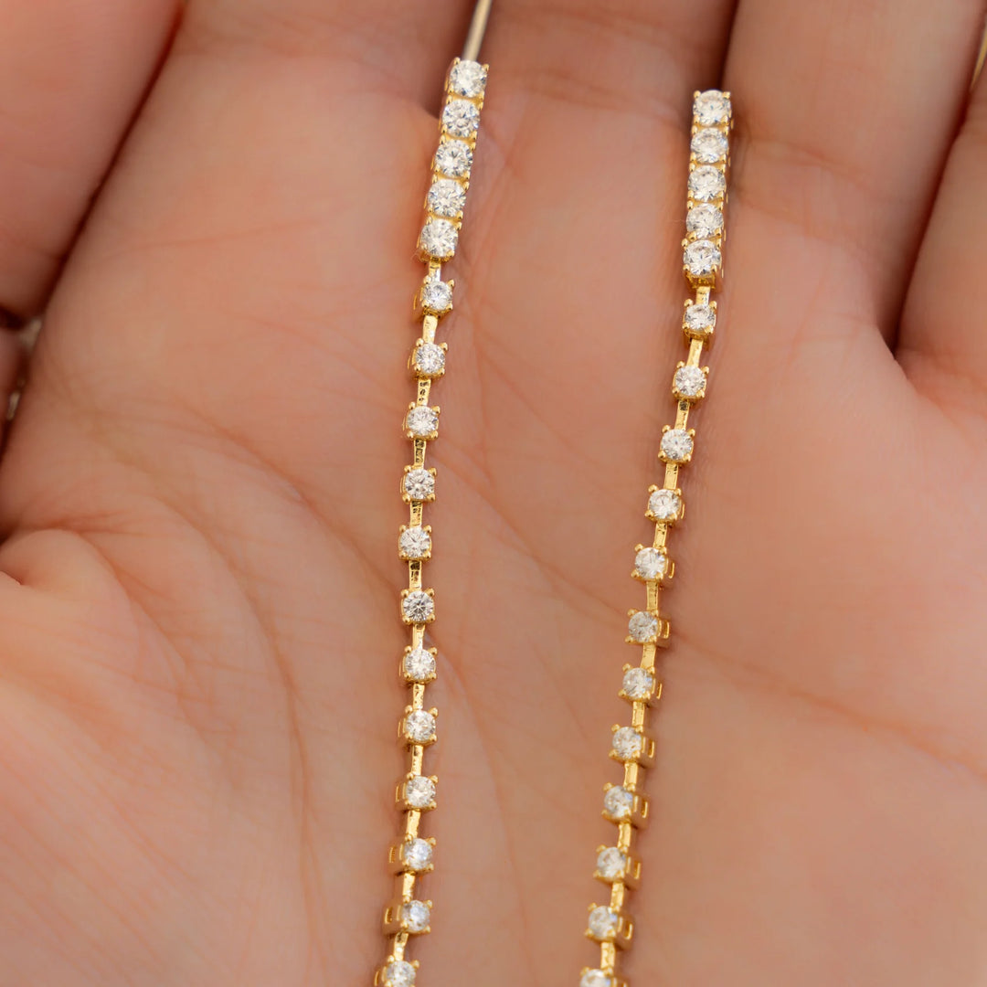 Linear Drop Earrings