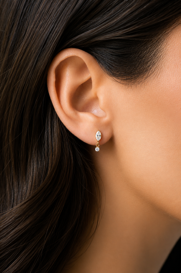 Marquise Dangle Flat Back Top-Embark Fine Jewelry