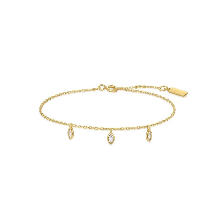 Marquise Dangle Station Bracelet
