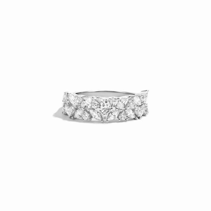 Marquise &amp; Round Double Stack Ring