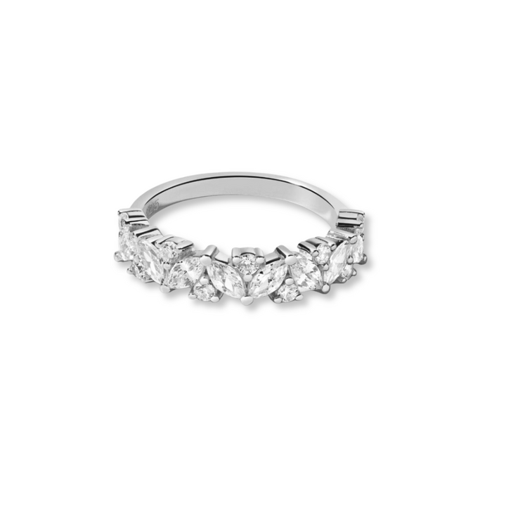 Marquise &amp; Round Stack Ring