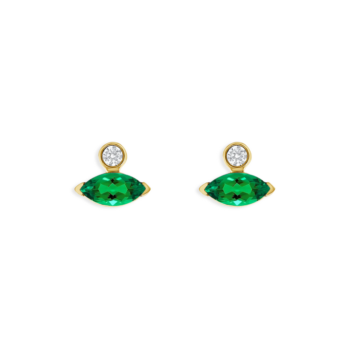 Marquise &amp; Round Stud