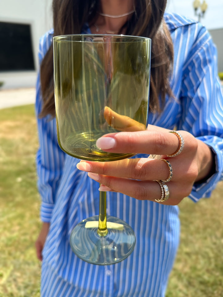 Mid-Century Wine Glass