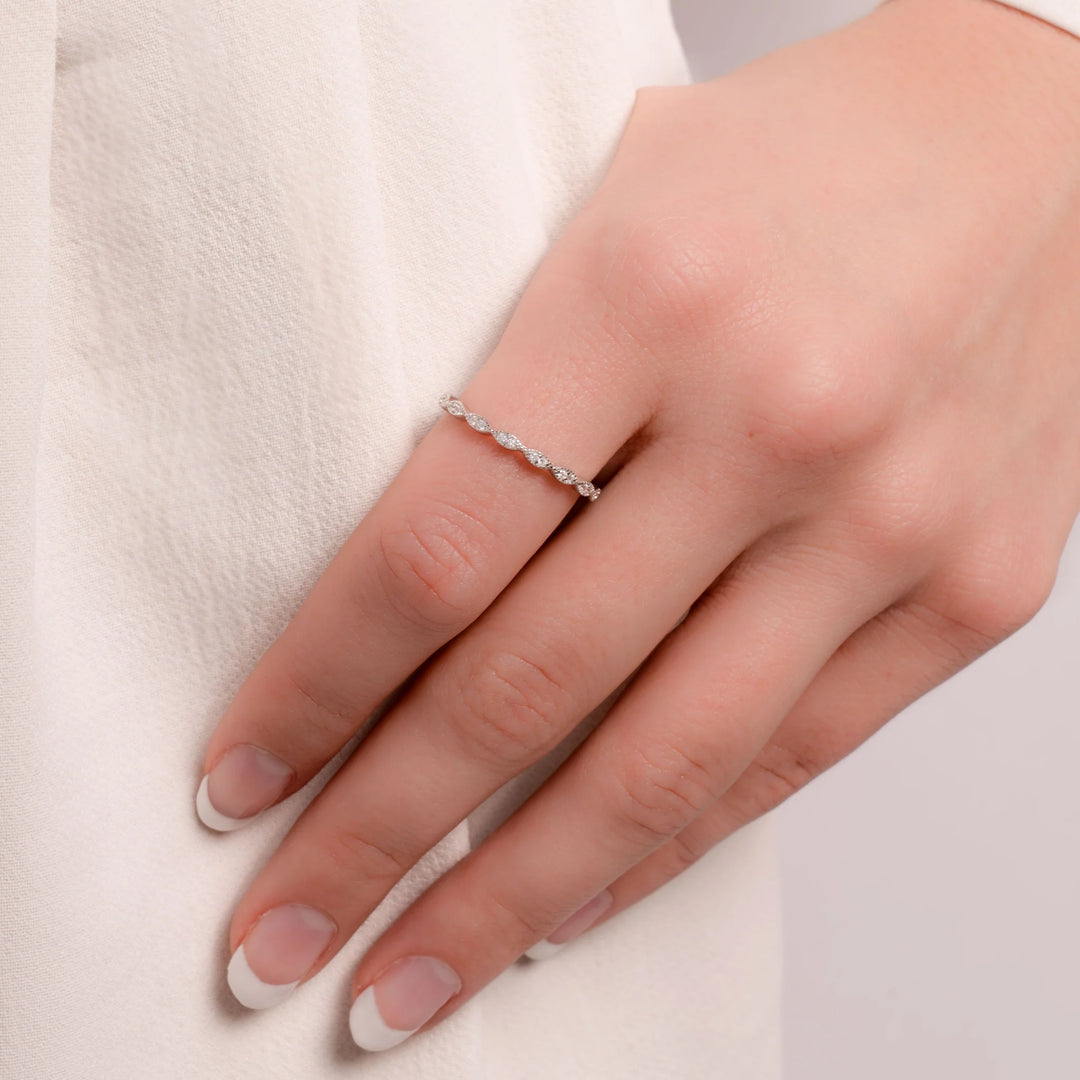 Milgrain Marquise Eternity Ring