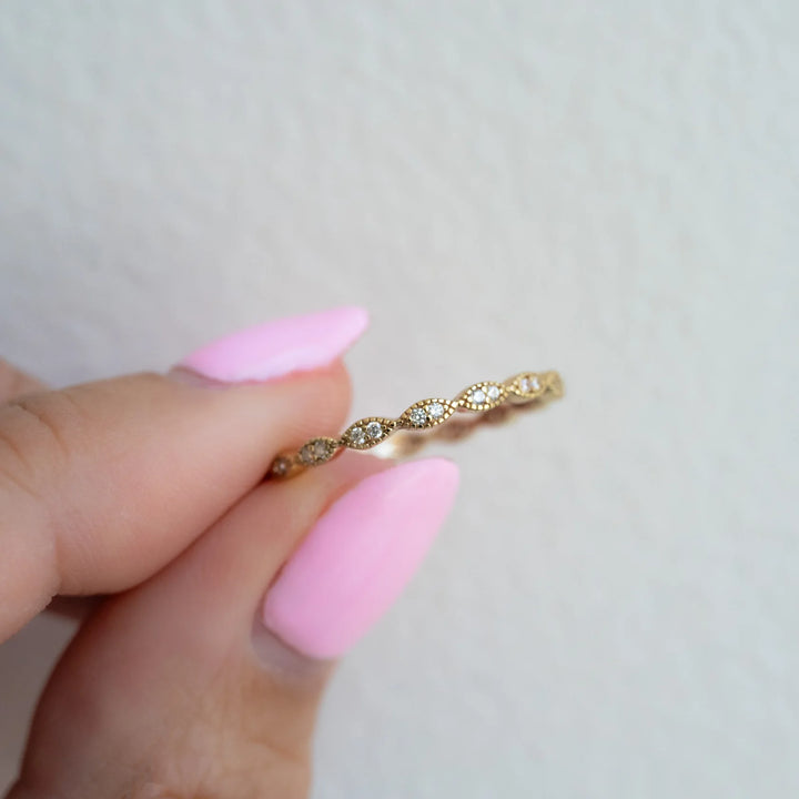 Milgrain Marquise Eternity Ring