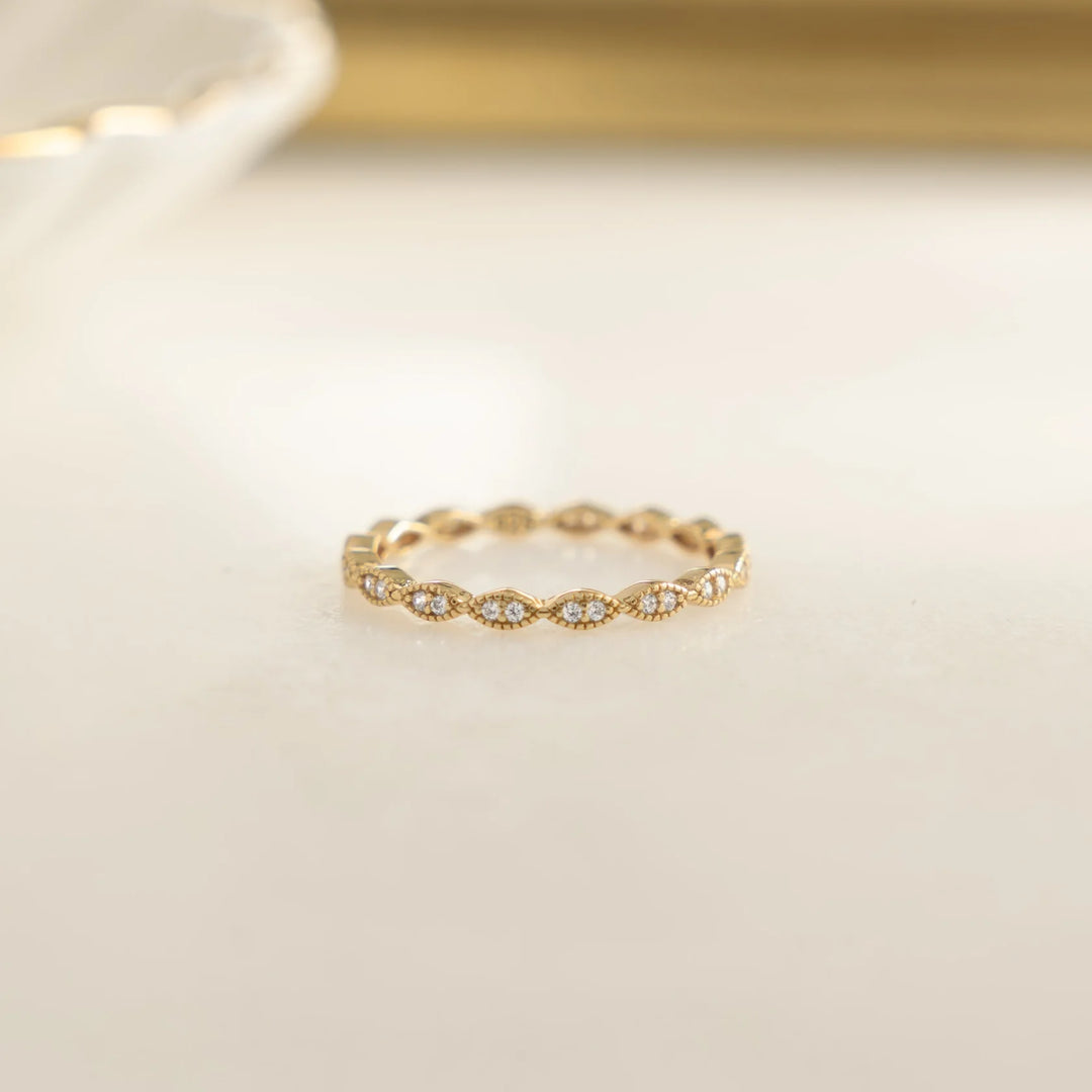 Milgrain Marquise Eternity Ring