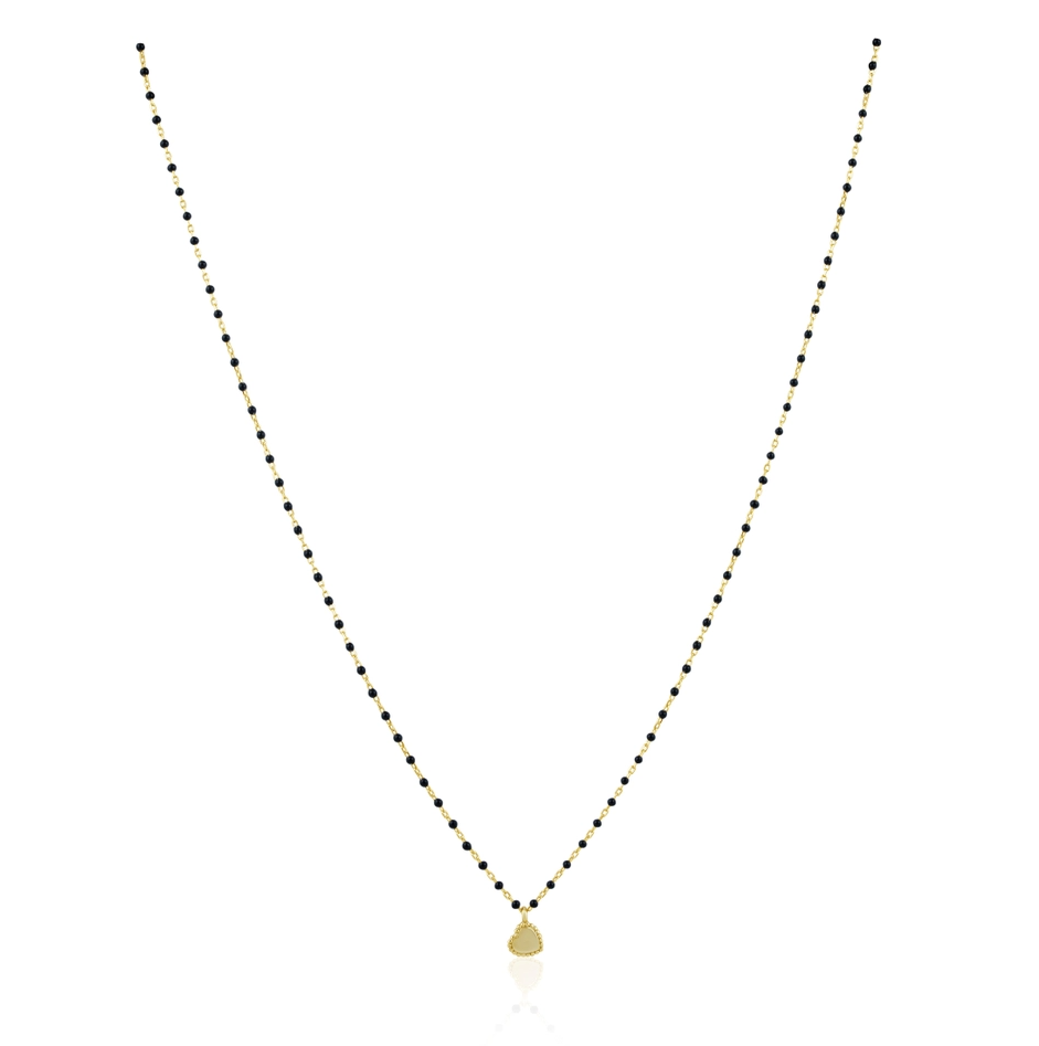 Mini Beaded Heart Necklace