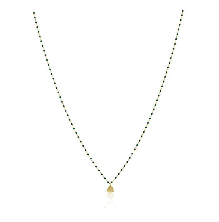 Mini Beaded Heart Necklace