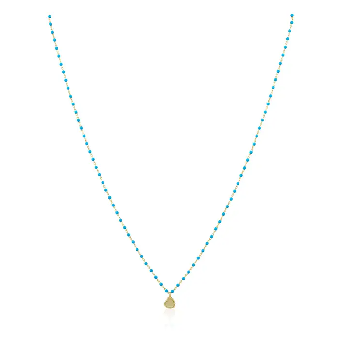 Mini Beaded Heart Necklace