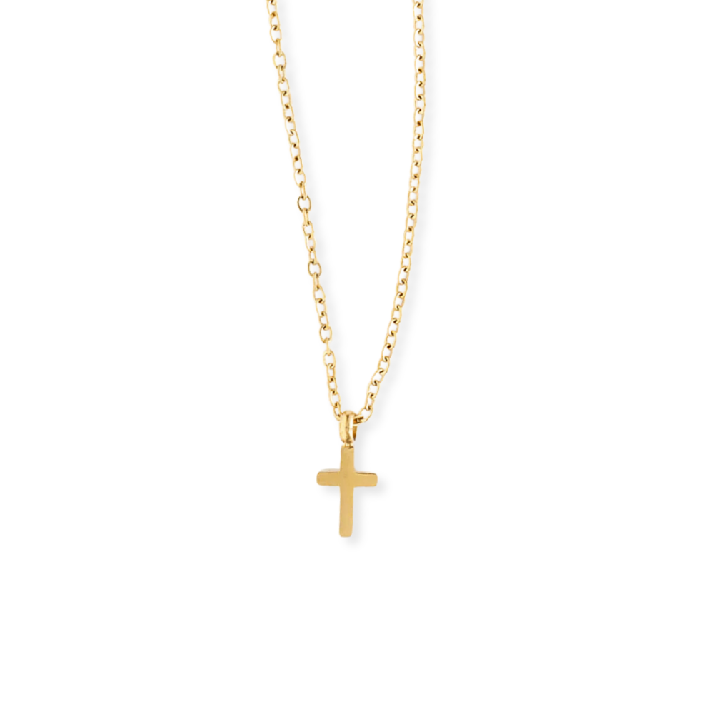 Mini Cross Pendant Necklace-Embark Fine Jewelry