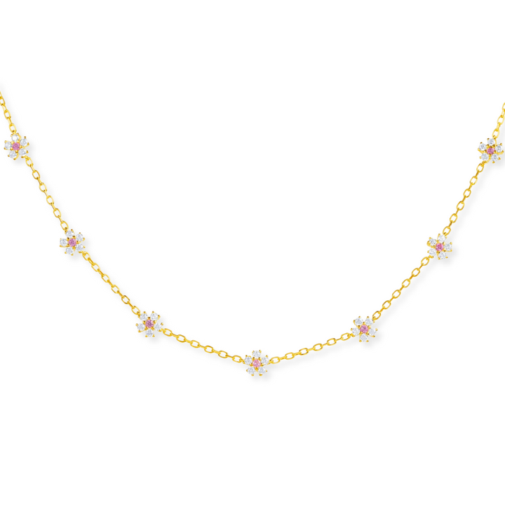 Mini Flower Choker Necklace