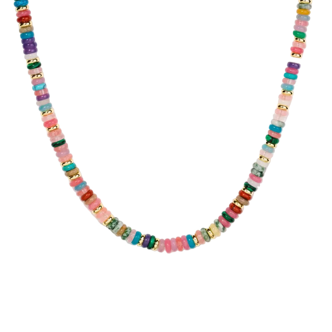 Mixed Bead Gemstone Necklace