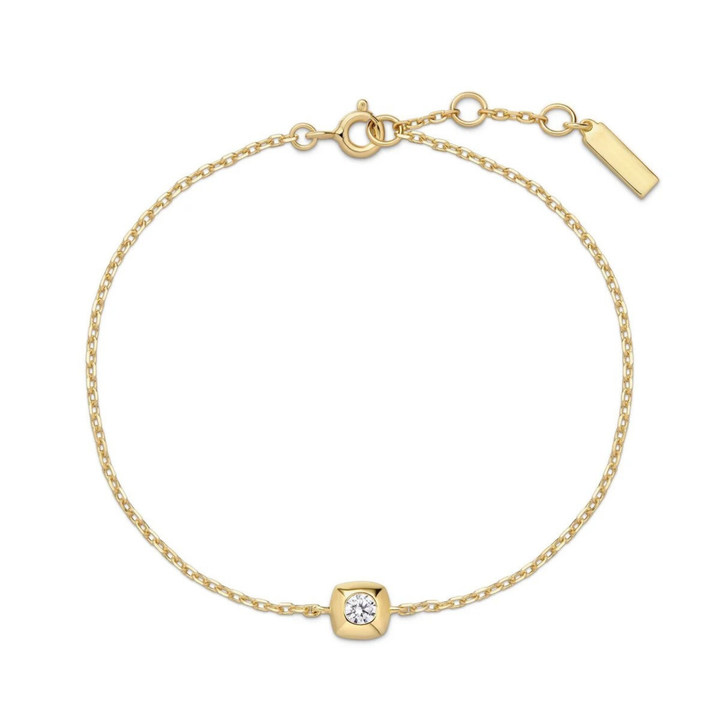 Modern Bezel Solitaire Bracelet
