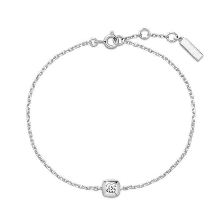 Modern Bezel Solitaire Bracelet