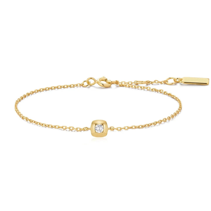Modern Bezel Solitaire Bracelet