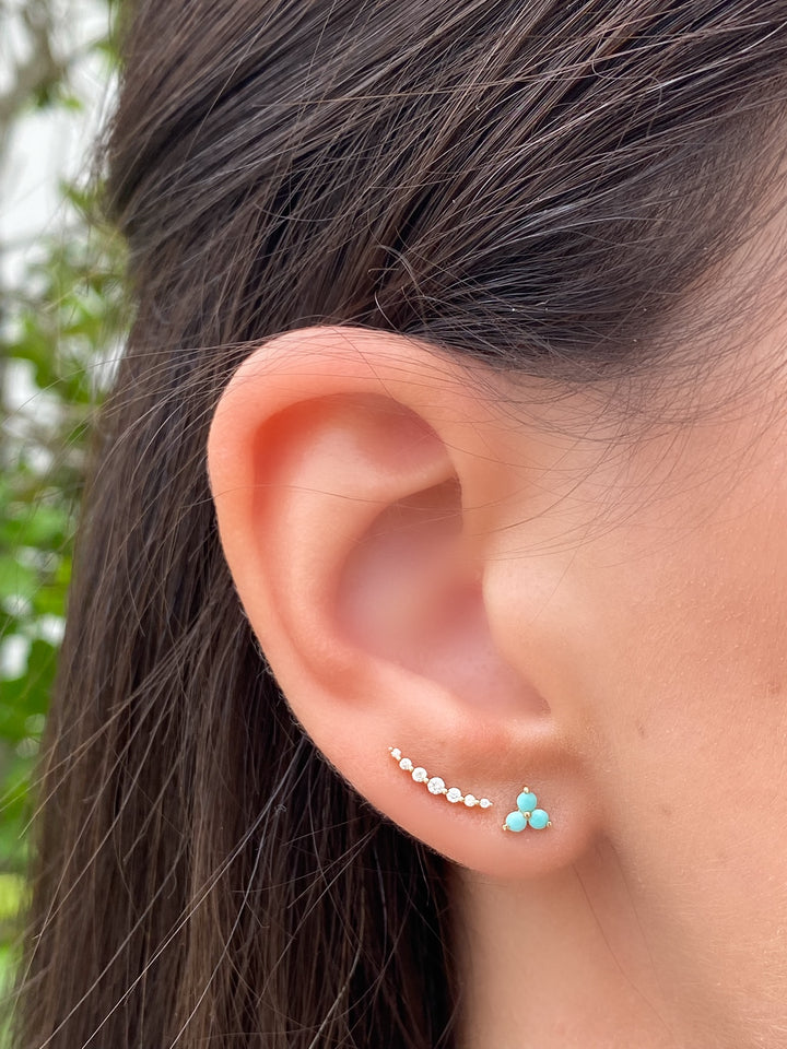 Monica Diamond Climber Stud