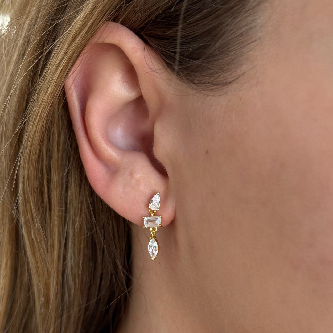 Multi-Shape Dangle Earrings