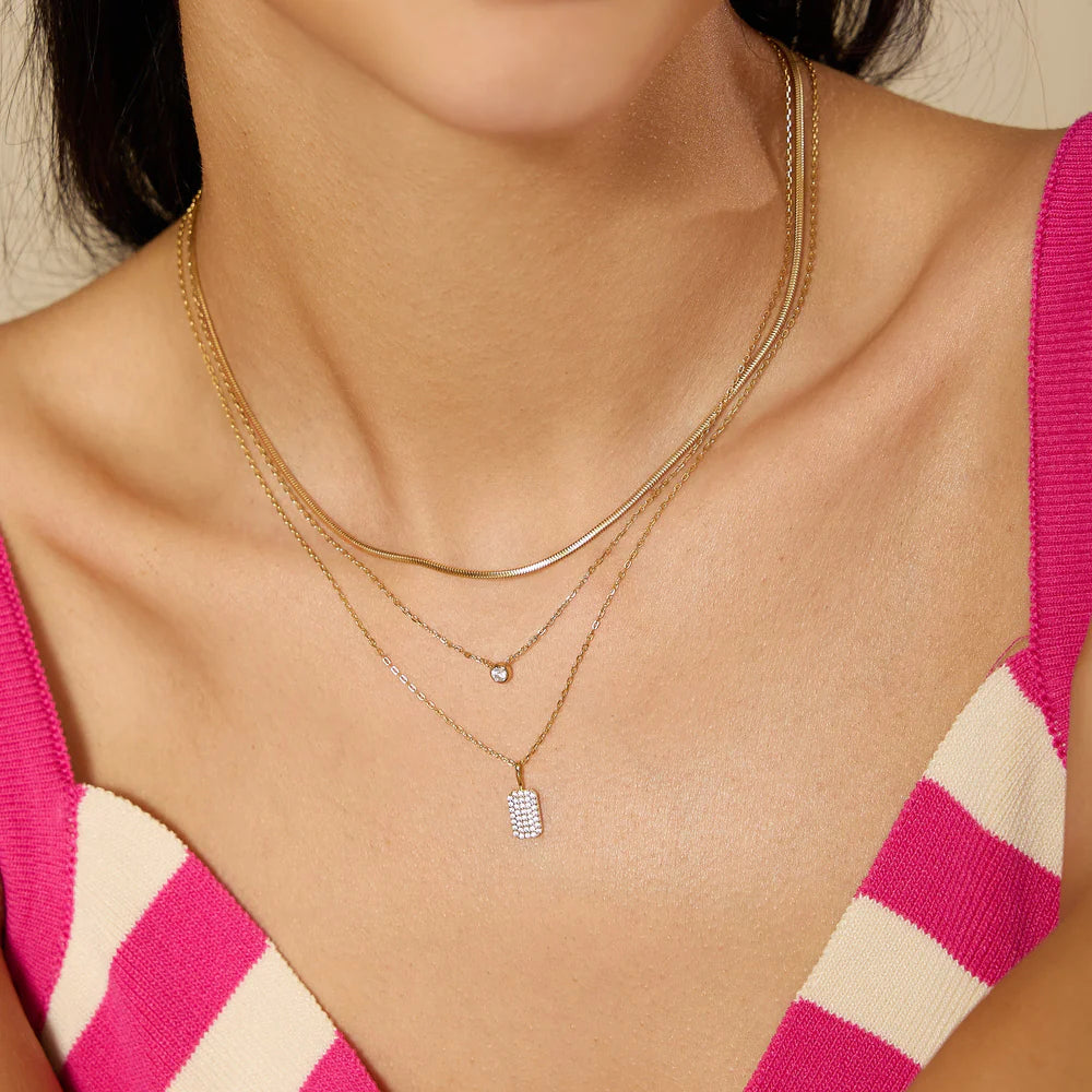 Pave Pendant Necklace