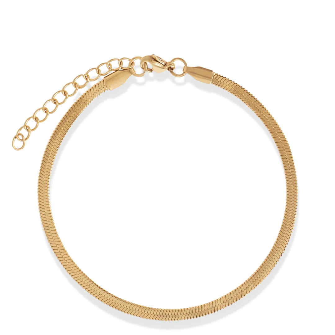 Nic Herringbone Chain Bracelet