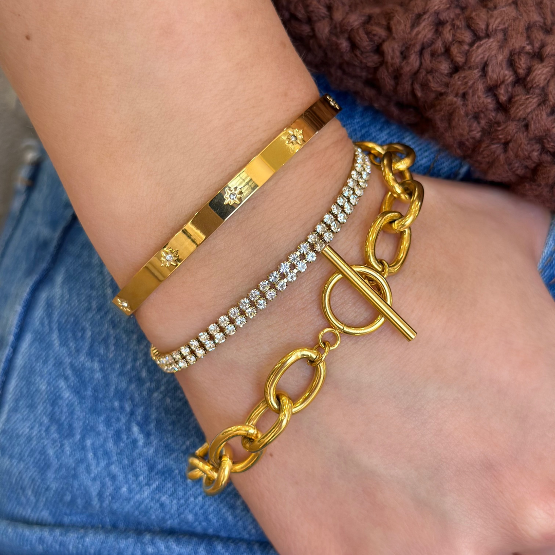 North Star Bangle Bracelet